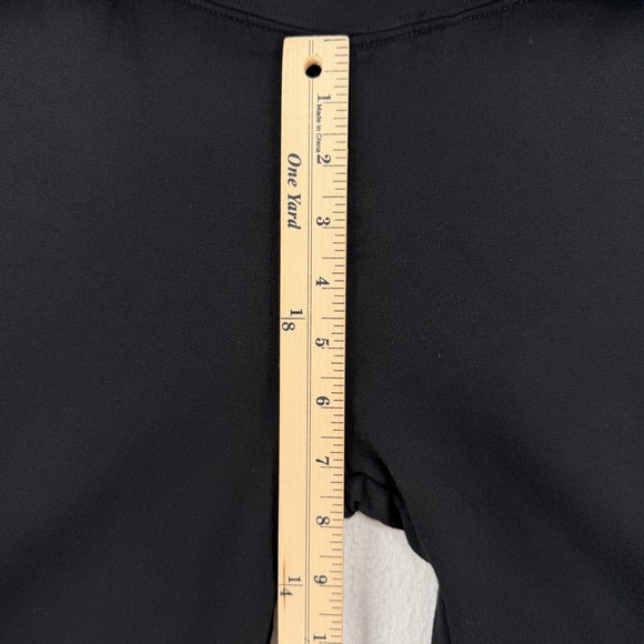 HARD TAIL Foldover Waist Moto Flare Yoga Pant Womens Medium Black Wide Leg Y2K - Picture 8 of 12